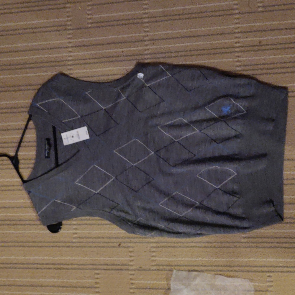 Express men's wool vest large nwt
